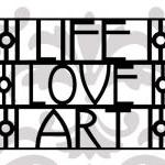 Life Love Art - Uk Seller - Art Deco Style Vinyl..