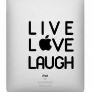 Live Love Laugh Ipad Decal - UK Seller  