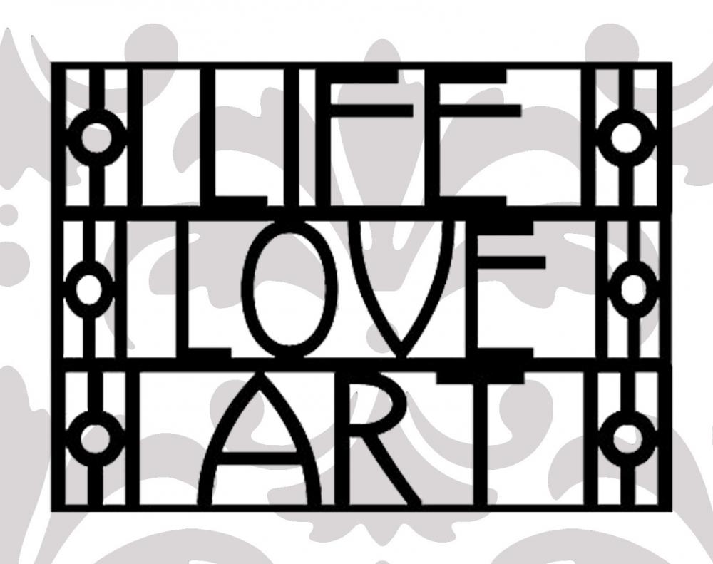 Life Love Art - Uk Seller - Art Deco Style Vinyl Decal