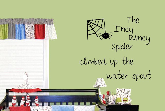 Incy Wincy Spider Wall Decal